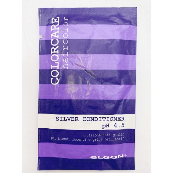 combo 10 gói DẦU XẢ TÍM KHỬ VÀNG 10ml/gói - ELGON SILVER CONDITIONER 10ML