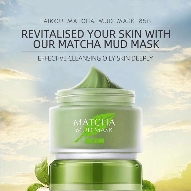Mặt Nạ Bùn Trà Xanh Laikou Matcha Mud Mask 100G Mới Về Sena Beauty