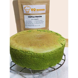 Bột làm bánh Chiffon Matcha EQ Baker