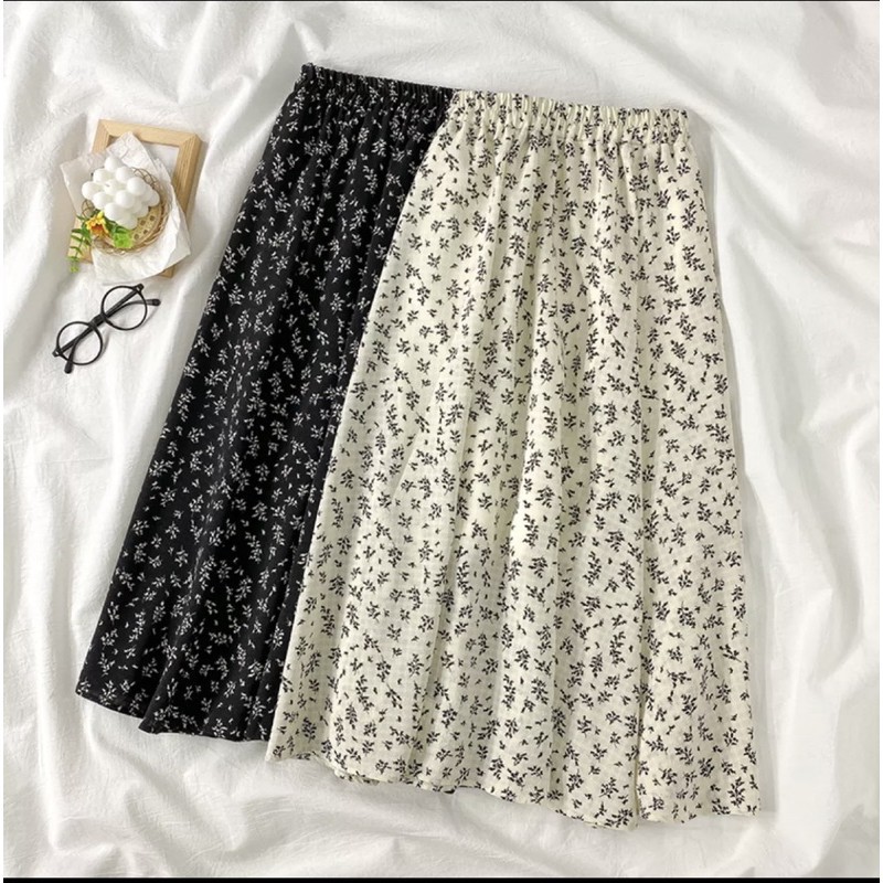 Chân Váy Dài Midi Hoa Nhí Vintage Ulzzang CV17 | BigBuy360 - bigbuy360.vn