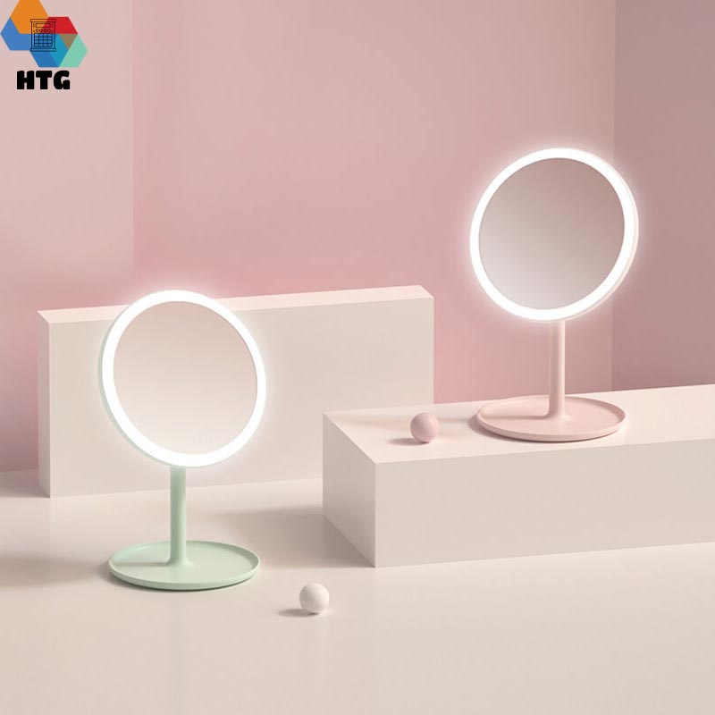 Gương Trang Điểm đèn LED Xiaomi Doco HD 4K bảo vệ mắt, độ mờ vô hạn, không dây, lưu trữ thông minh, hàng chính hãng