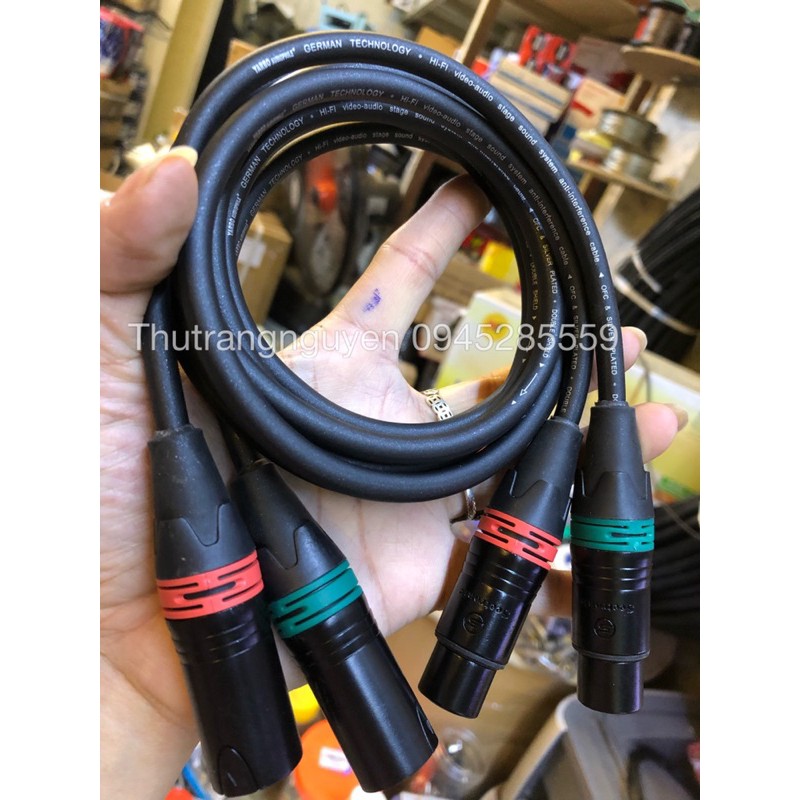 cặp dây canon đực cái yarbo 1 mét