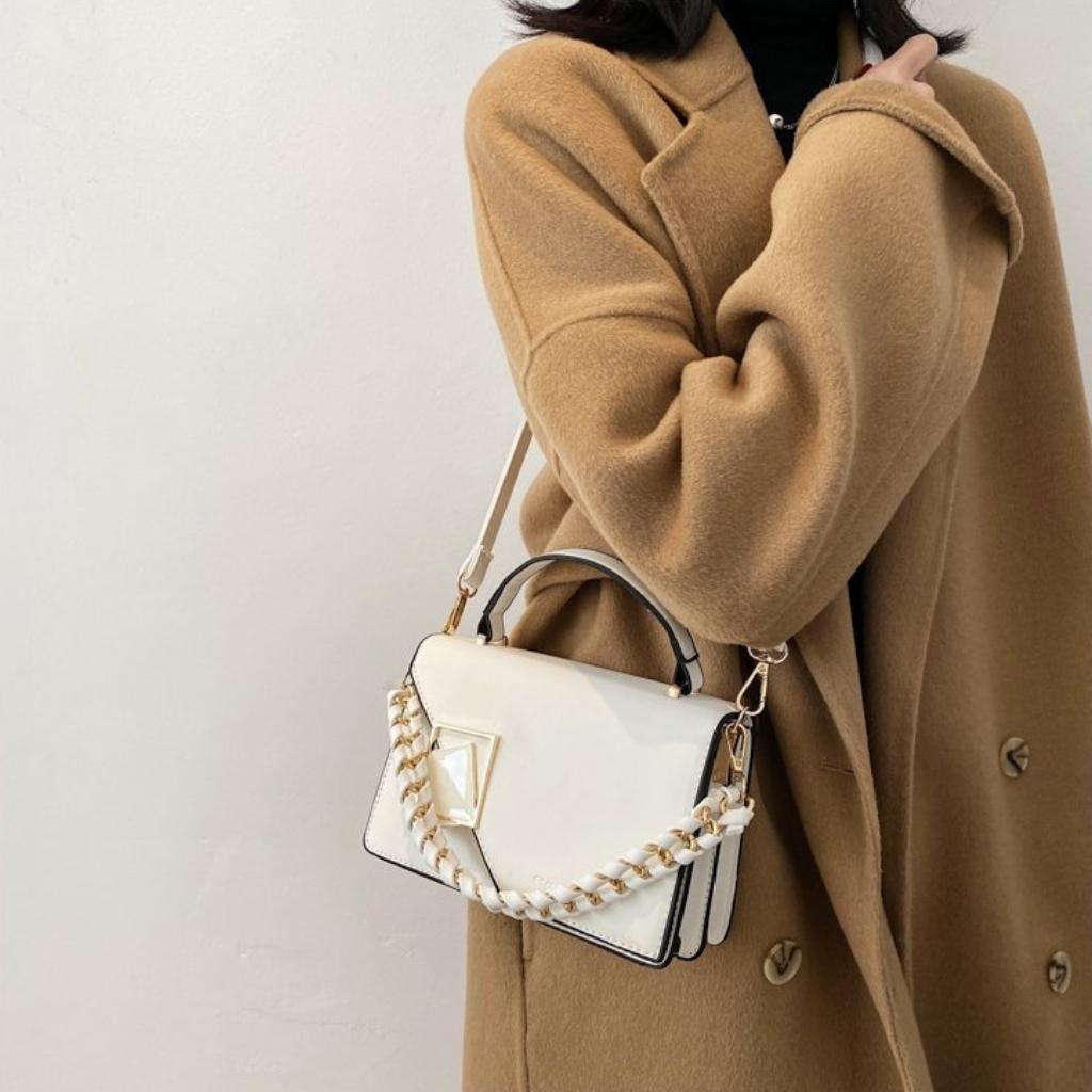 Túi Xách Nữ Đeo Chéo 2 Ngăn Dây khoá Kéo Cao Cấp Mẫu Hot Trend Quảng Châu