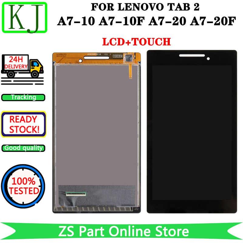 Màn hình cảm ứng lcd phía trước bằng kính thay thế cho Lenovo Tab 2 A7-10 A7-10f A7-20 A7-20f