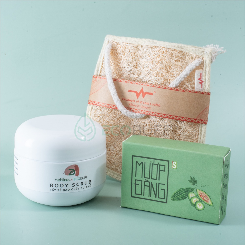 Quà tặng Ecobuff Giftset DA MỊN SÁNG 3 món Tẩy Tế bào chết Quà tặng bạn gái dịp sinh nhật, 8-3, 20-10, Valentine