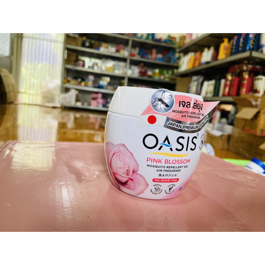 Sáp Thơm Phòng, Đuổi Muỗi An Toàn Cho Bé &amp; Gia Đình OASIS Mosquito Repellent 180g - Thái Lan (giao ngẫu nhiên)
