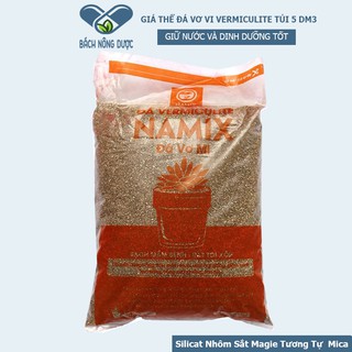[GIÁ THỂ] Đá Vơ Mi Vermi NAMIX Dạng Xốp Trồng Rau Mầm, Xương Rồng, Ươm Hạt Giống, Giâm Cành Hoa Hồng Túi 5 dm3