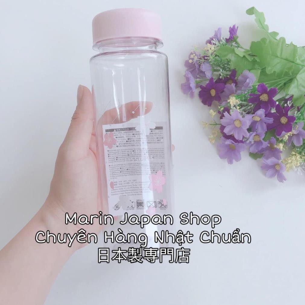 Bình đựng nước có hình sakura hoa anh đào 500ml Nhật Bản