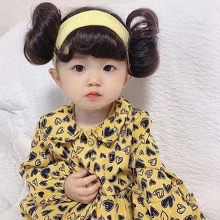băng đô turban tóc giả cho bé