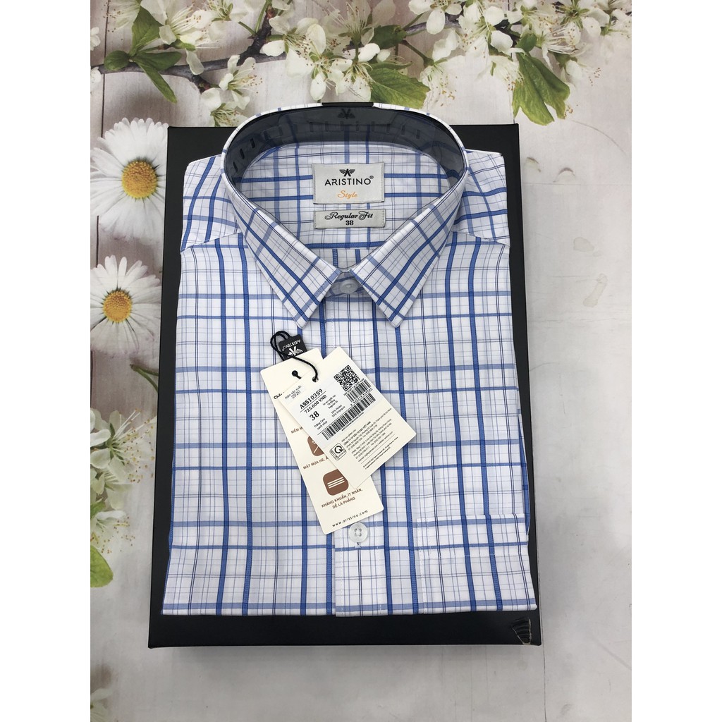 [ARISTINO SALE] ÁO SƠ MI NGẮN TAY ARISTINO CHẤT SỒI CAO CẤP ASS103S9 -FREE SHIP- CHỐNG NHĂN MỊN MÁT