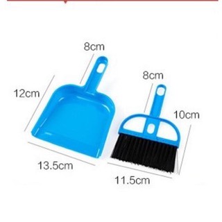 Bộ chổi quét bụi bàn,máy tính và ki hốt rác mini với thiết kế hiện đại