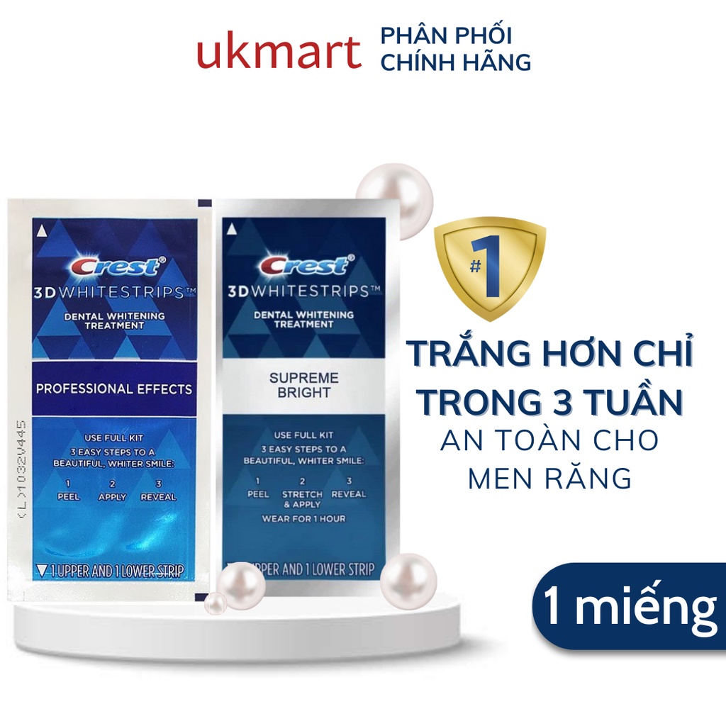 Miếng Dán Trắng Răng Crest Whitestrips Supreme Professional - White Effects