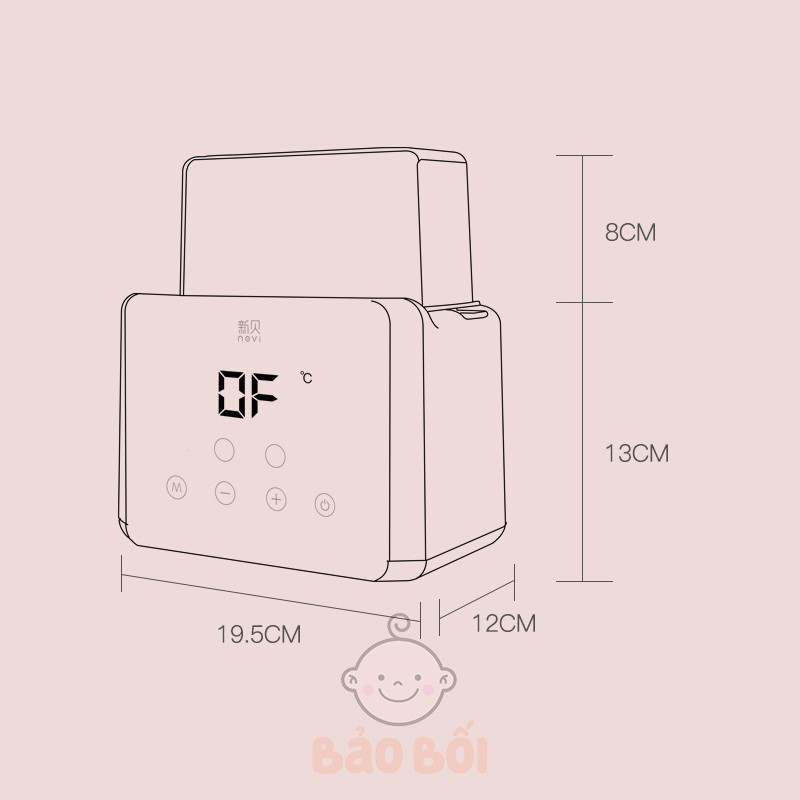 Máy Hâm Sữa Tiệt Trùng Dã Đông Đa Năng Nevi