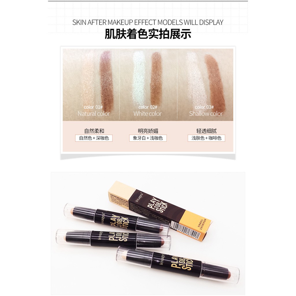 Phấn tạo khối 2 đầu bắt sáng, che khuyết điểm, dễ dùng | BigBuy360 - bigbuy360.vn