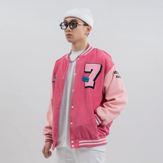 Áo Khoác Varsity Jacket N7 NEWSEVEN bomber bóng chày basic giới tính form rộng Local Brand