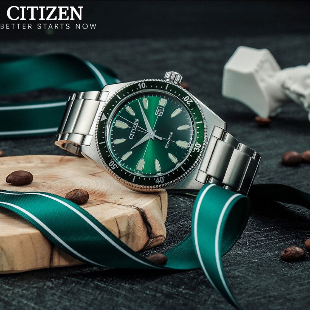 Đồng Hồ Citizen Nam Dây Kim Loại Eco-Drive (Năng Lượng Ánh Sáng) AW1598-70X - Mặt Xan