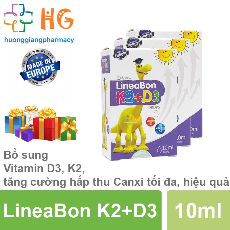 Vitamin LineaBon K2 D3 Combo 3 hộp