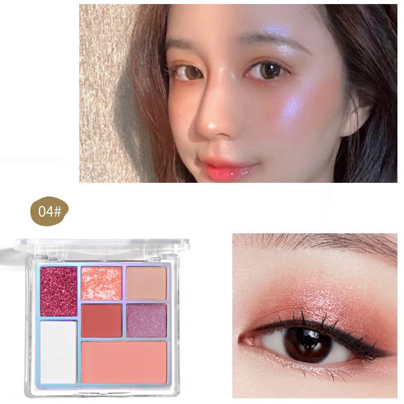 Phấn Mắt Nội Địa Trung Lameila 7 Ô Thành Phố Biển Trời 5082 EYESHADOW LPM4