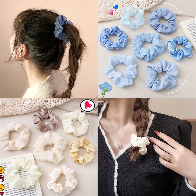 Dây Buộc Tóc Cao Su Co Giãn Dành Cho Nữ Tập Thể Thao Gym