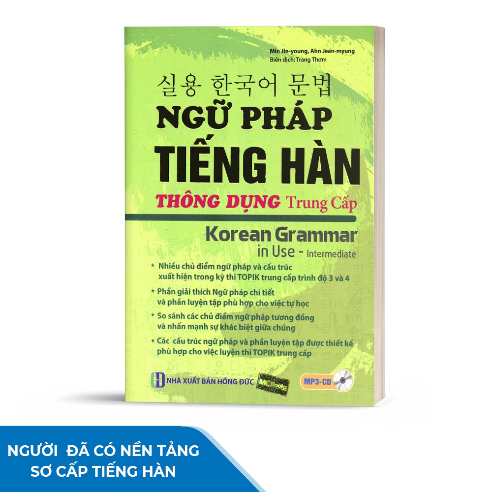 Sách - Ngữ Pháp Tiếng Hàn Thông Dụng Trình Độ Trung Cấp - Korean Grammar in use Intermediate - Học Kèm App Online