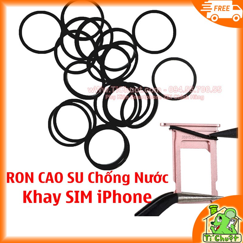 Ron Cao Su Chống Nước Gắn Cho Khay Sim iPhone