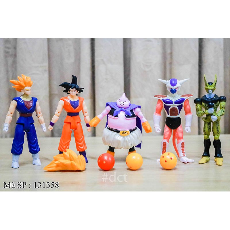 Mô hình đồ chơi Dragon Ball 5 con 7 viên ngọc rồng _015205 Dragonball-Songoku-Siêu Xayda