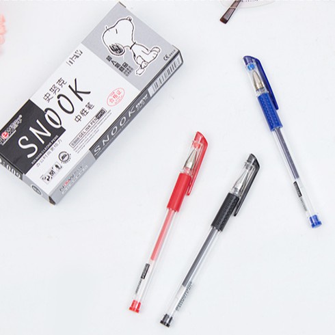 Bút bi nước văn phòng & ngòi đầu đạn 0.5mm mực trơn 3 màu xanh đen đỏ Heytabox B11 RB10