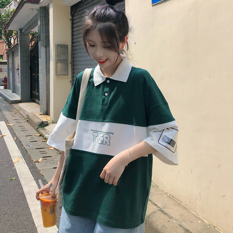 ❤️❤️áo polo Tay Ngắn Phong Cách Hàn Quốc Thời Trang Cho Nữ | BigBuy360 - bigbuy360.vn