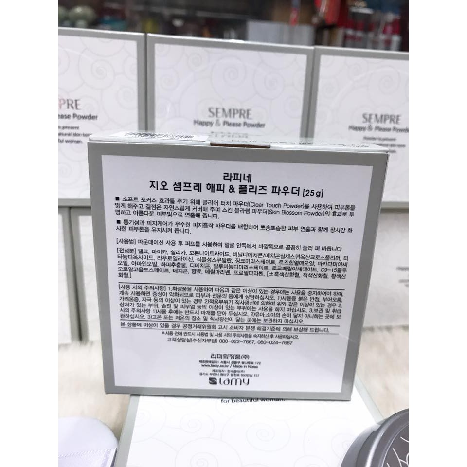 Phấn Phủ Kiềm Dầu - Dạng Bột - GEO SEMPRE Happy & Please Powder Hàn Quốc | BigBuy360 - bigbuy360.vn