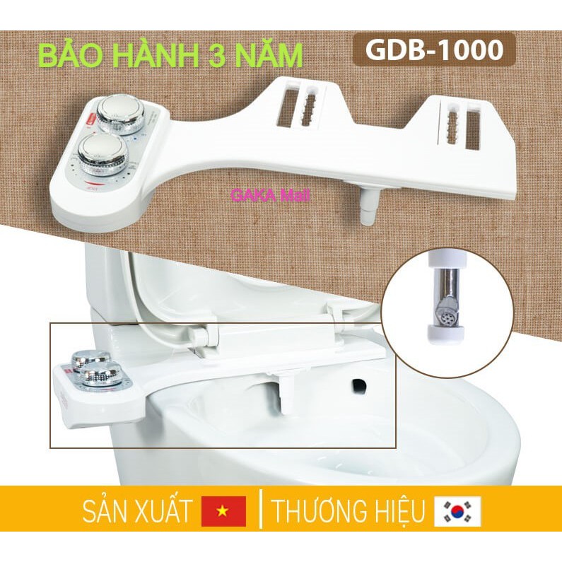 Vòi rửa vệ sinh thông minh Hyundae Bidet GDB1000, Chính Hãng, BH 3 Năm, Linh Kiện Nhập Khẩu 100% Hàn Quốc