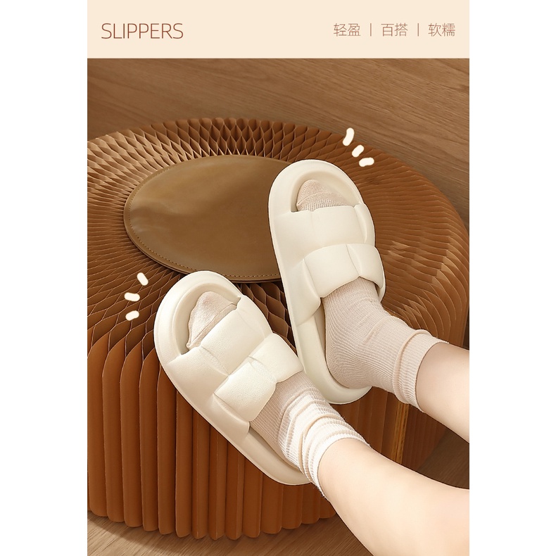 Dép bánh mỳ Chao quai trơn đế êm quai mềm rất cute đi trong nhà văn phòng Hot trend rẻ đẹp thời trang.