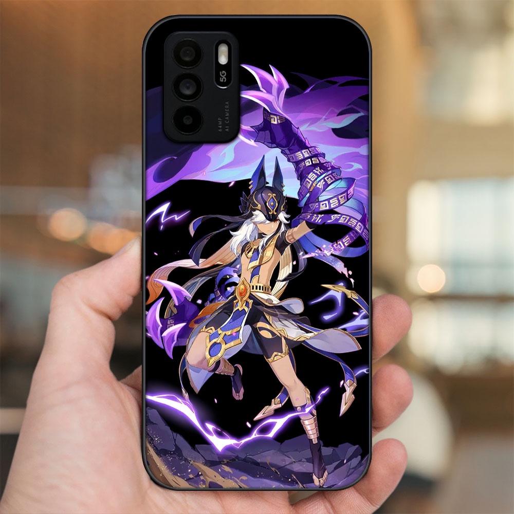 Ốp lưng Oppo Reno 6Z 5G viền đen in hình Cyno Genshin Impact