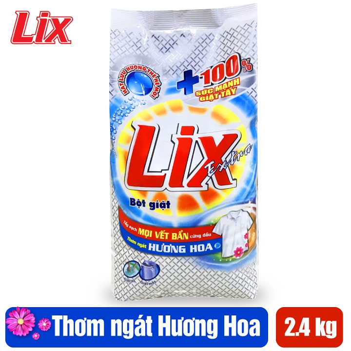 Bột giặt Lix Extra hương hoa 2.4Kg (EB024)