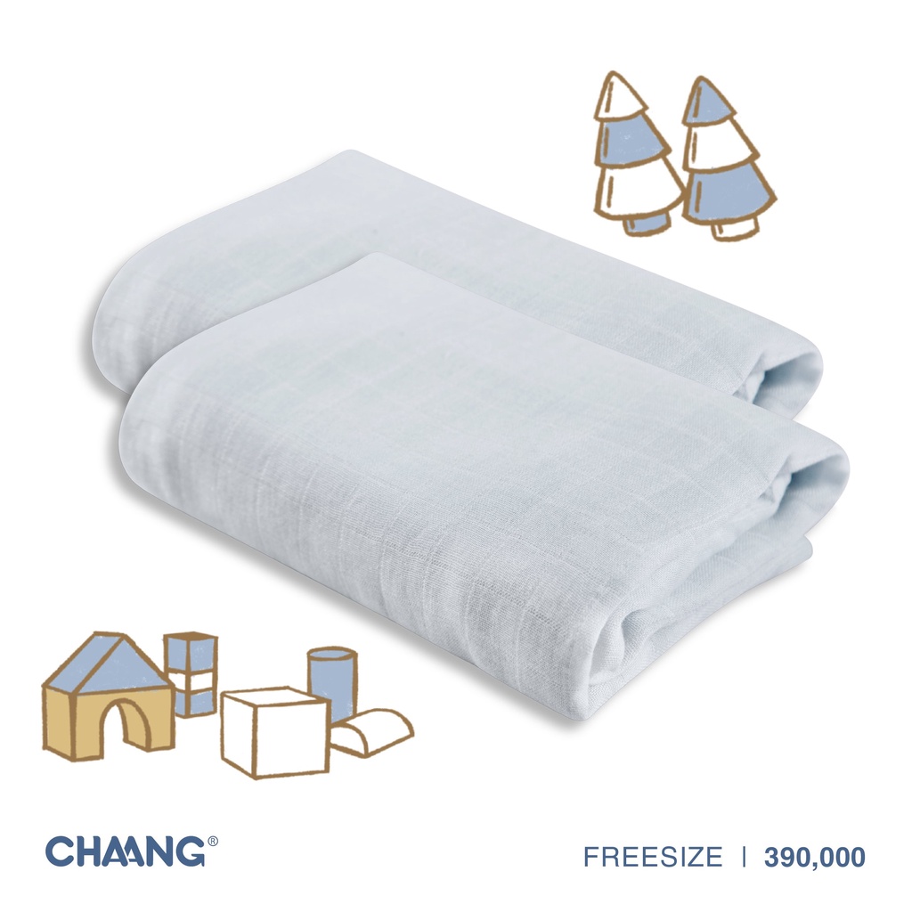 Chaang set khăn xô đa năng mềm mại cho bé sơ sinh Active