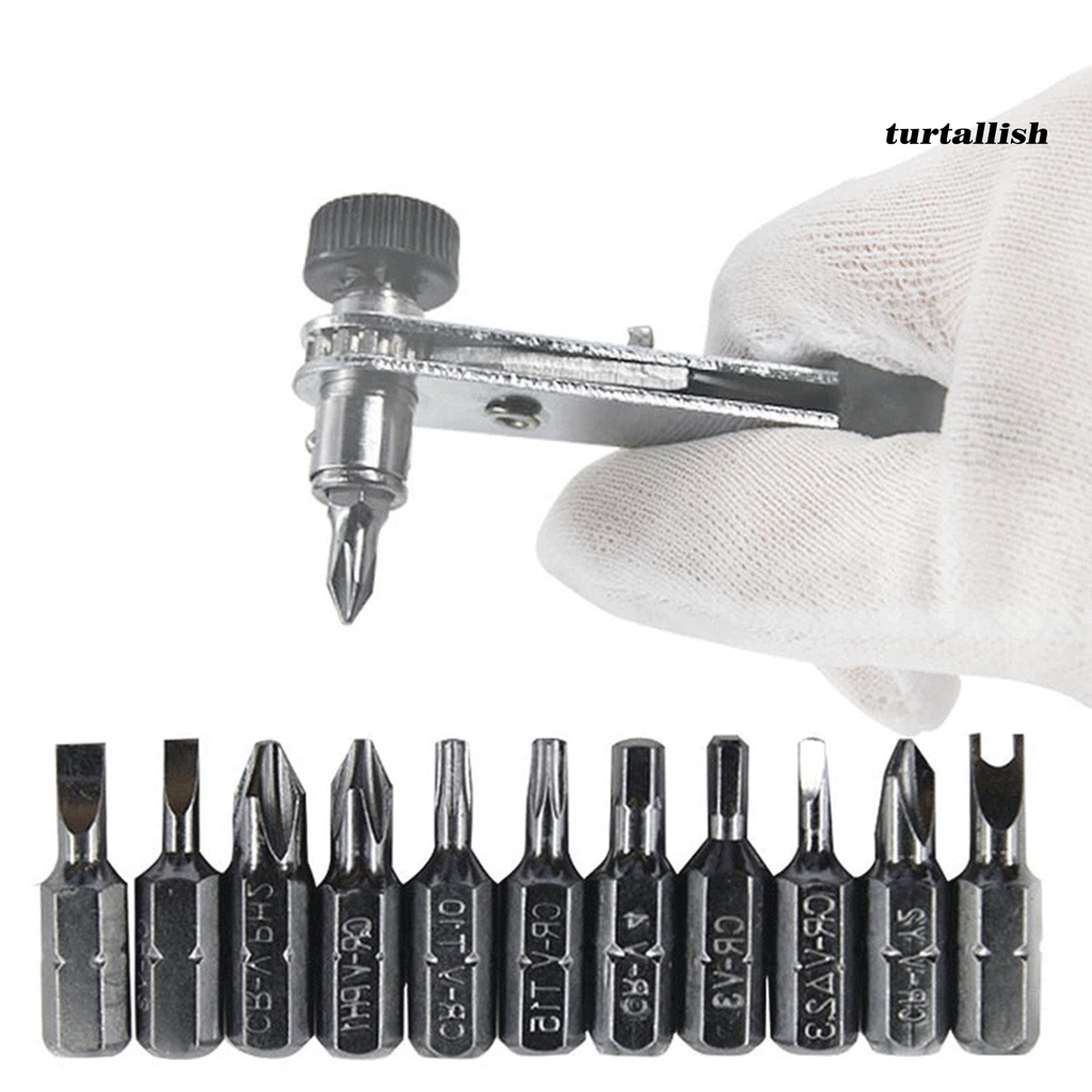 TURTALLISH 23Pcs/Set penggong 8159 Screwdriver Set Strong Large Torque Chromium Vanadium Alloy Steel Hexagonal Socket Screwdriver Assortment for Maintenance