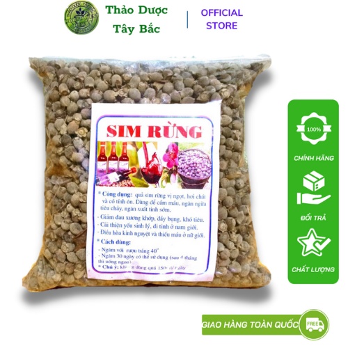 Sim rừng khô ngâm rượu tốt cho hệ tiêu hóa thơm ngon (Gói 1kg)