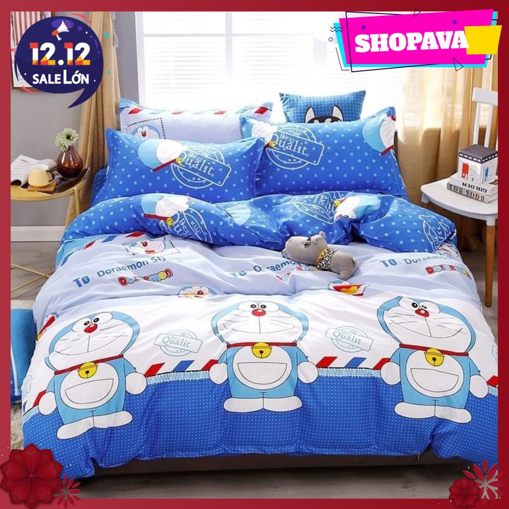 [shopavaGa gối]Bộ Ga Gối Cotton Poly,vải mềm mịn Mã 1154