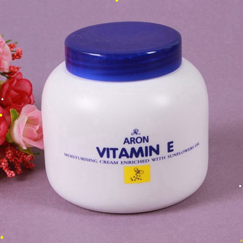 Kem dưỡng da vitamin E Aron Thái 200ml, kem dưỡng ẩm cấp nước chống nứt nẻ da toàn thân, chân , tay, mặt MEK