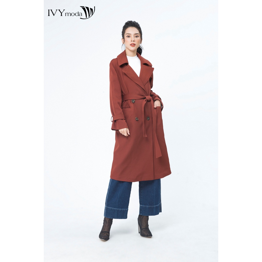 Áo Trench coat nữ dáng oversize IVY moda MS 71M4622