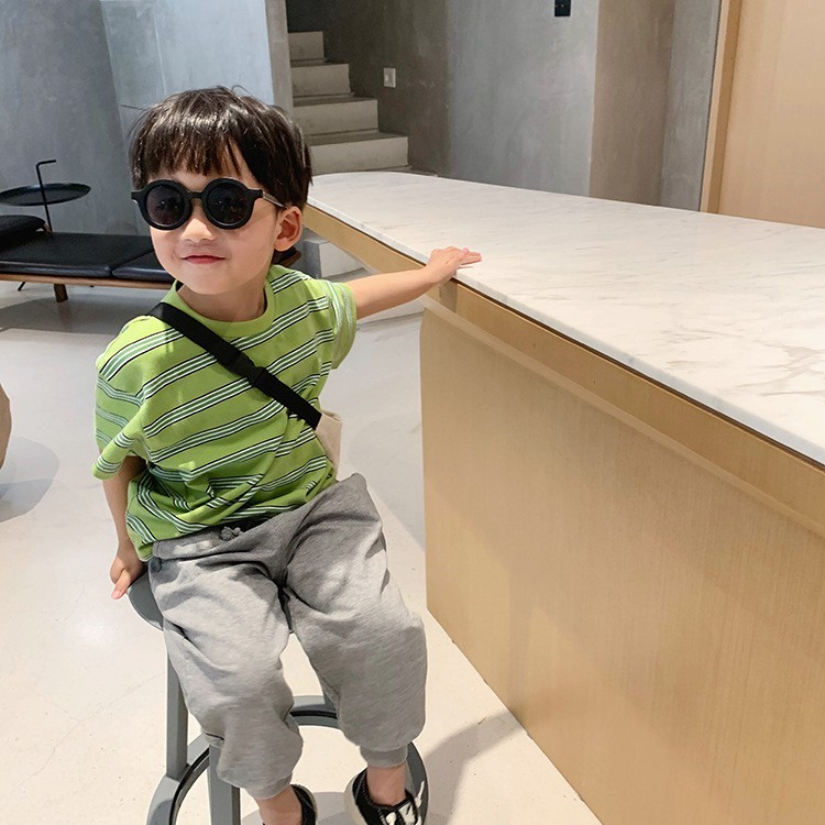 Kính Mát Gọng Tròn Phong Cách Retro 2021 Cho Bé