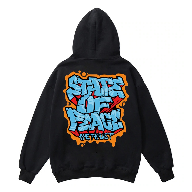 ÁO KHOÁC HOODIE IN HÌNH STATE OF PEACE,FREESHIP, VẢI NỈ DÀY CAO CẤP,1993CLOTHINGG