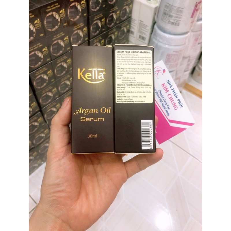 Tinh dầu serum phục hồi tóc Kella Argan Oil Treatment Serum 30ml