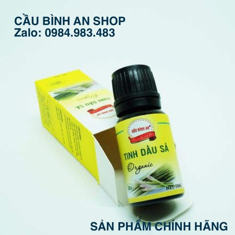 Tinh dầu sả nguyên chất Cầu Bình An đậm đặc thơm phòng dùng xông đèn, lau nhà