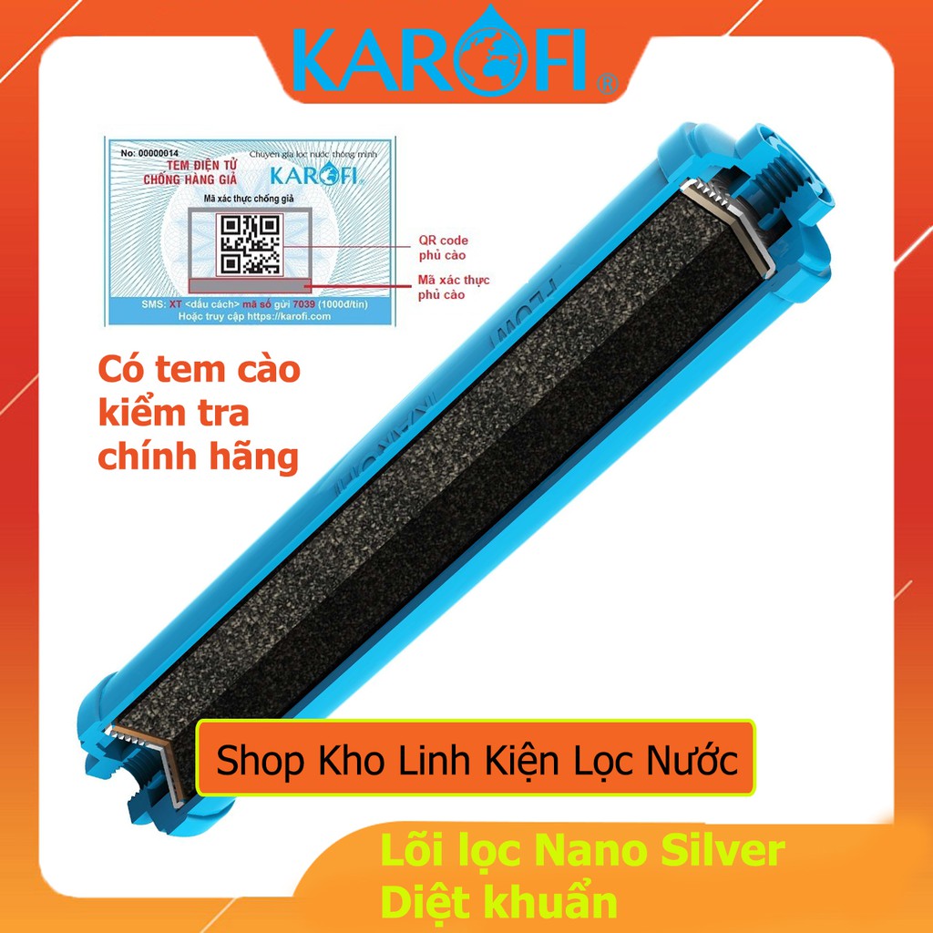 Lõi NanoSilver (Lõi Diệt Khuẩn) KAROFI Chính Hãng