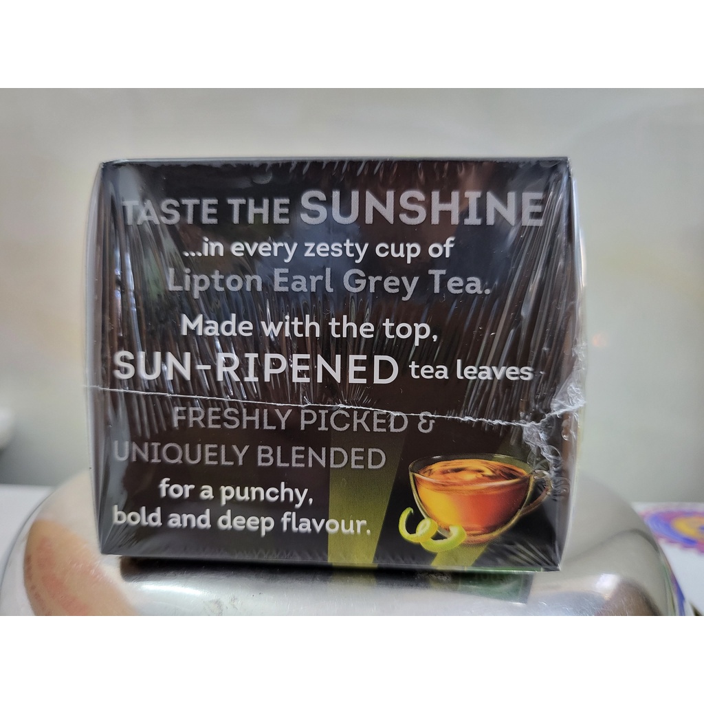TRÀ ĐEN TÚI LỌC HƯƠNG CAM BERGAMOT  LIPTON Black Tea Bags with Orange Flavour (hala