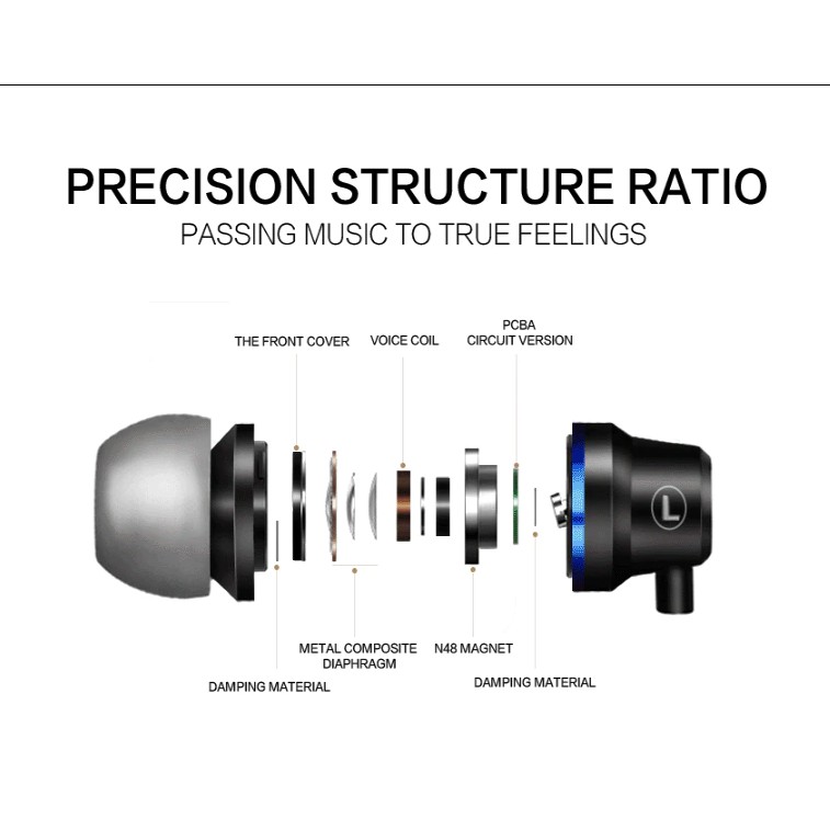 [Mã 2404EL10K giảm 10K đơn 20K] Tai Nghe Cho Điện Thoại Stereo Bass EV2019 Kim Loại Có Dây Âm Thanh Cực Hay