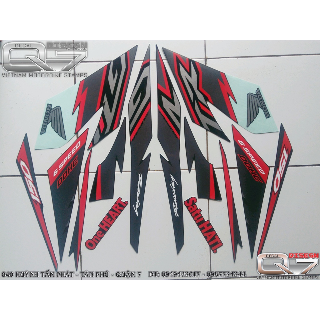 Tem Rời WINNER V1 GTR ZIN XE ĐEN