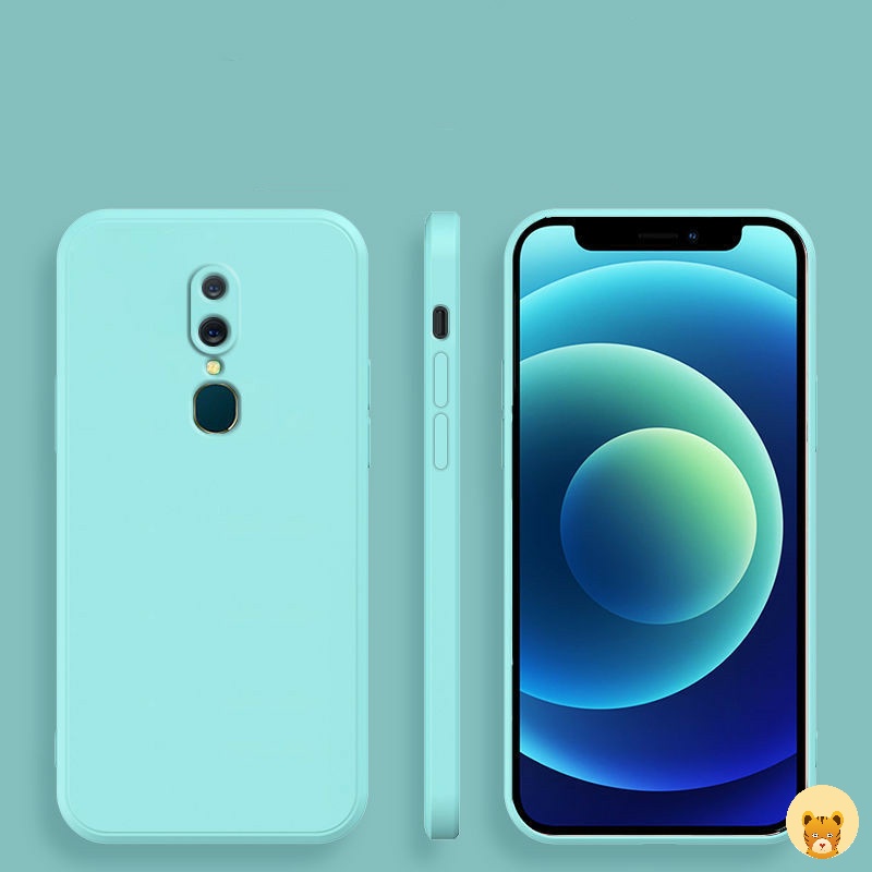 Ốp Điện Thoại TPU Silicone Mềm Đơn Giản Thời Trang + Dây Đeo Cho Oppo F11