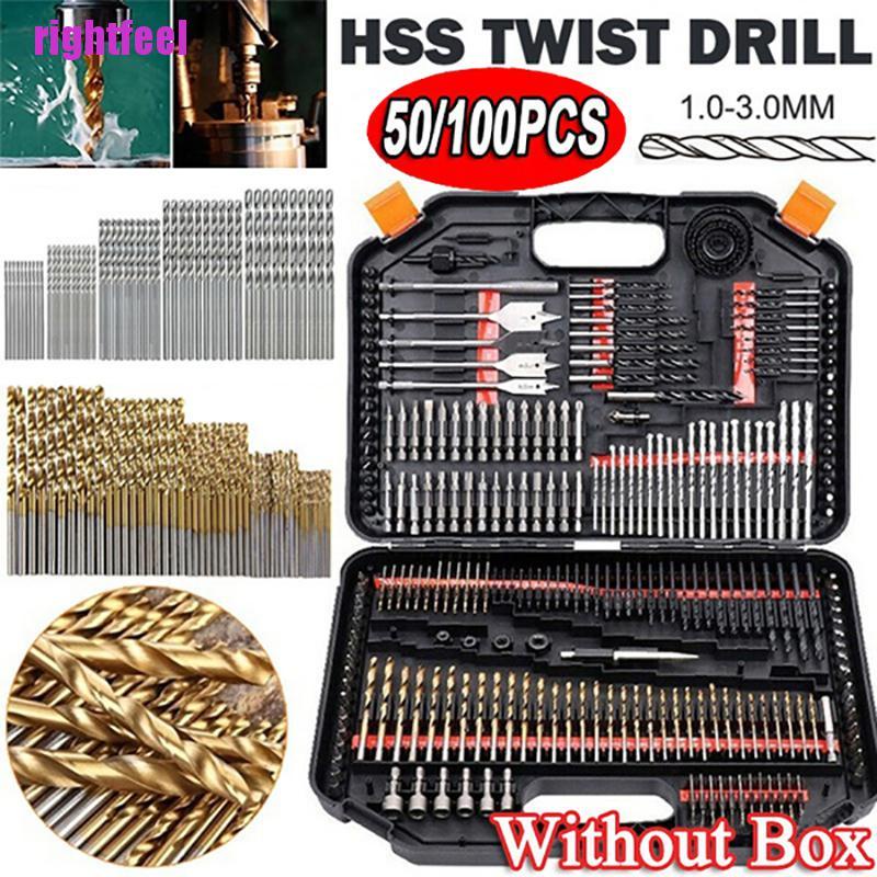 Bộ 100 / 50 mũi khoan thép gió tốc độ cao chất lượng