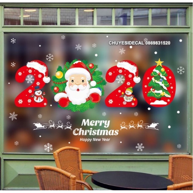 Decal dán tường Noel - Noel 2020
